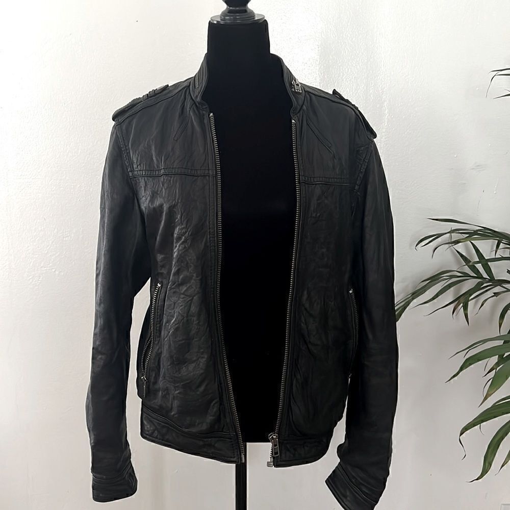 H&M faux leather jacket EUC